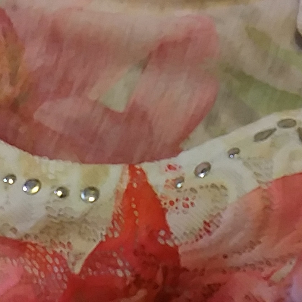 Alfred Dunner Lace Floral Top - Picture 10 of 10